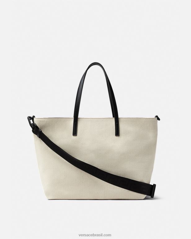 bolsas P2TX1850 Versace bolsa para troca de bebê com logo Branco preto crianças