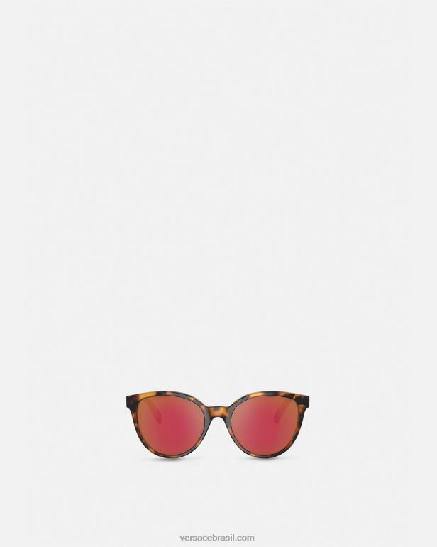 acessórios P2TX2080 Versace óculos de sol com logotipo Havana crianças