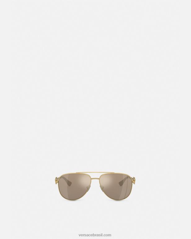 acessórios P2TX2139 Versace óculos de sol aviador medusa onul crianças