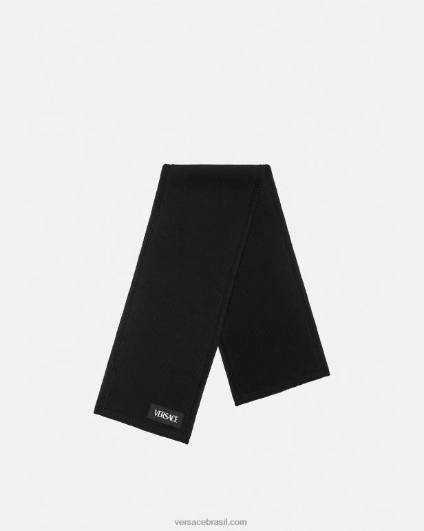 acessórios P2TX2061 Versace lenço com logotipo preto crianças