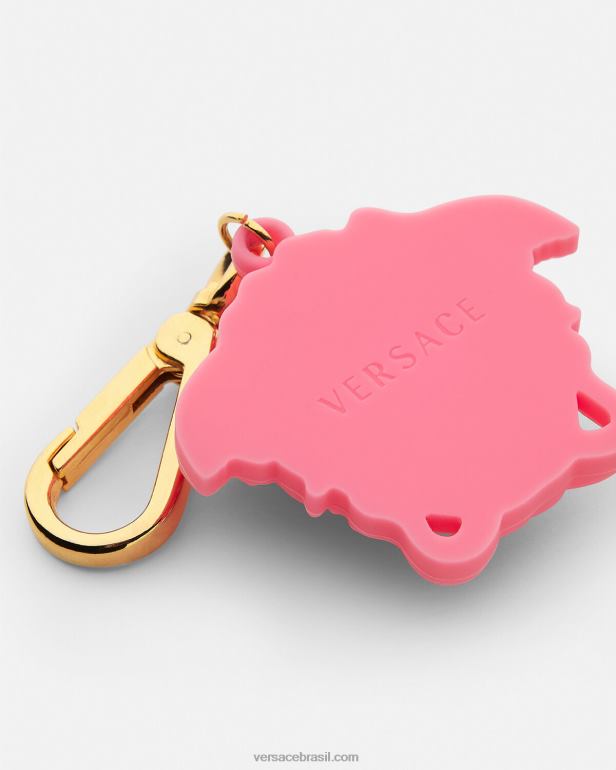 acessórios P2TX2067 Versace chaveiro da medusa rosa crianças