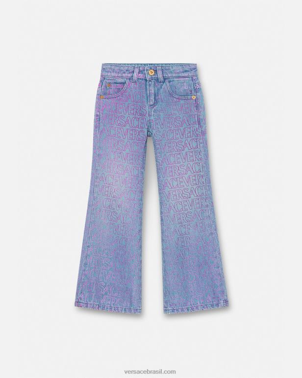 roupas P2TX1979 Versace calça jeans imprimir crianças