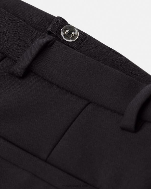 roupas P2TX2107 Versace calças formais preto crianças