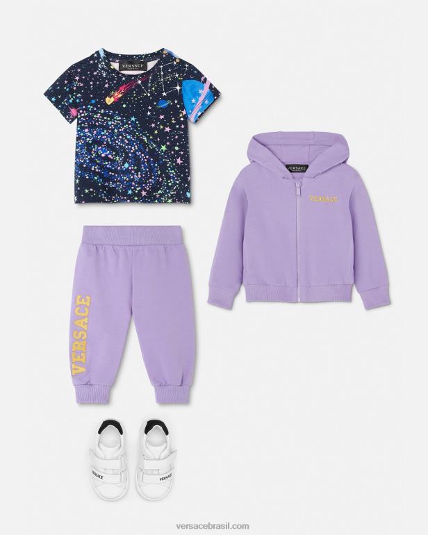 roupas P2TX1852 Versace camiseta infantil galáxia medusa imprimir crianças