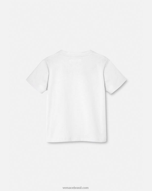 roupas P2TX1863 Versace camiseta medusa bebê Preto branco crianças