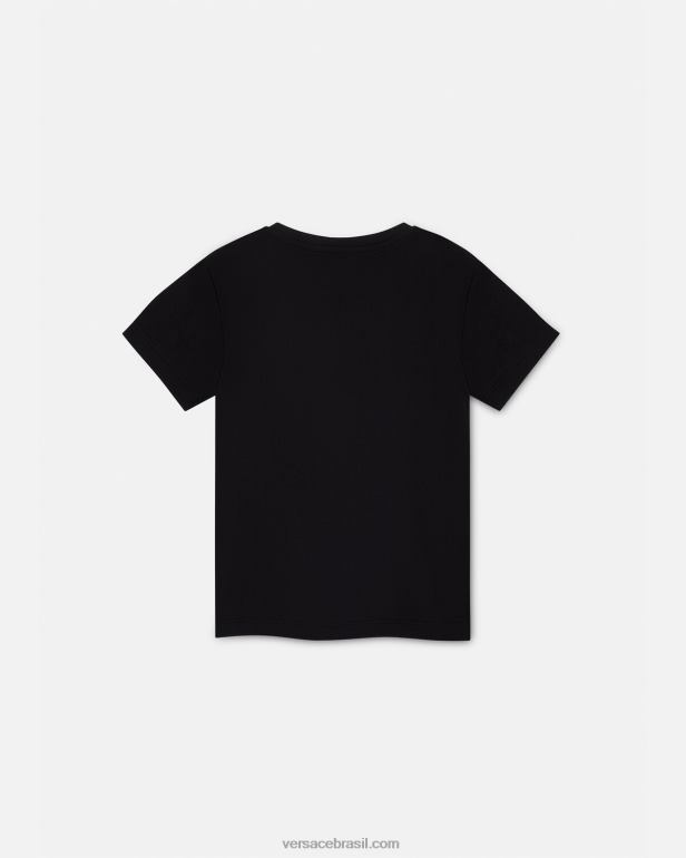 roupas P2TX1961 Versace camiseta medusa de cristal preto crianças