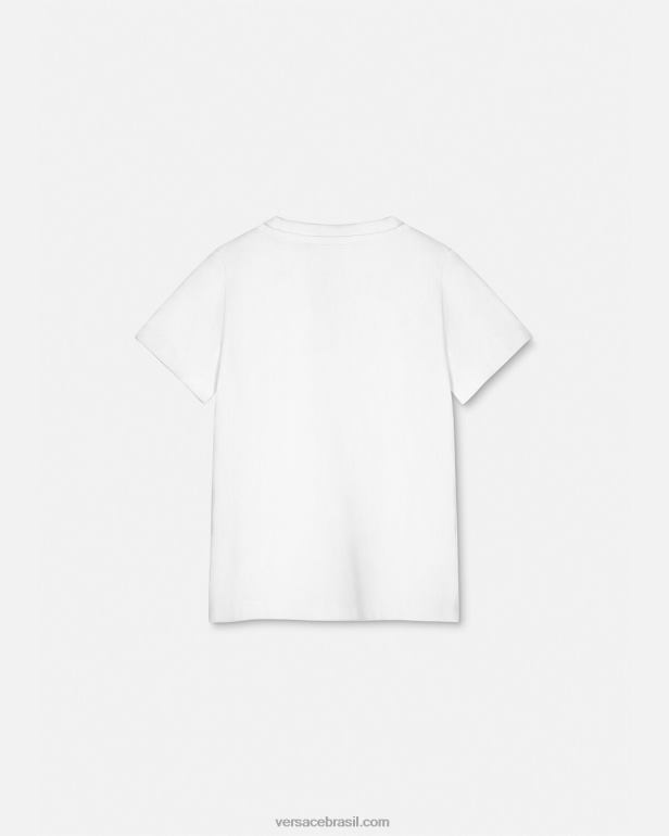 roupas P2TX2094 Versace camiseta com logotipo azul crianças
