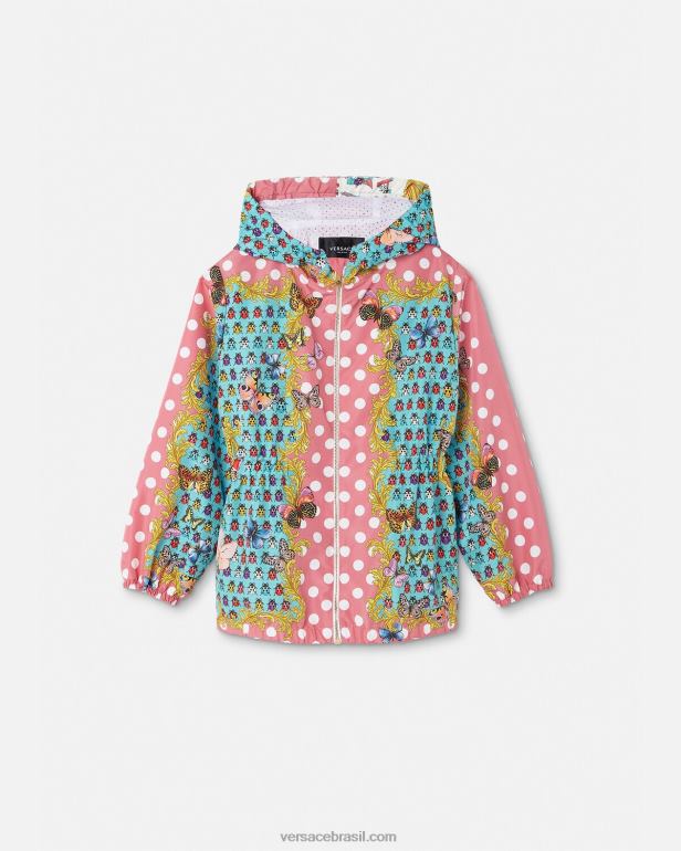 roupas P2TX1937 Versace jaqueta corta vento borboletas imprimir crianças