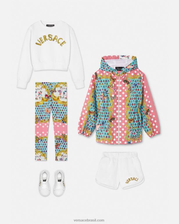 roupas P2TX1937 Versace jaqueta corta vento borboletas imprimir crianças