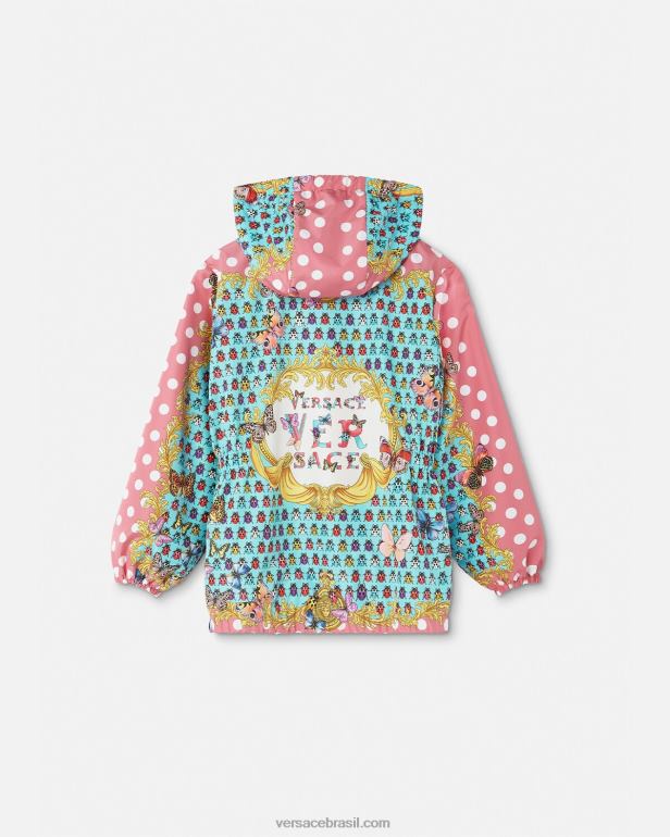 roupas P2TX1937 Versace jaqueta corta vento borboletas imprimir crianças