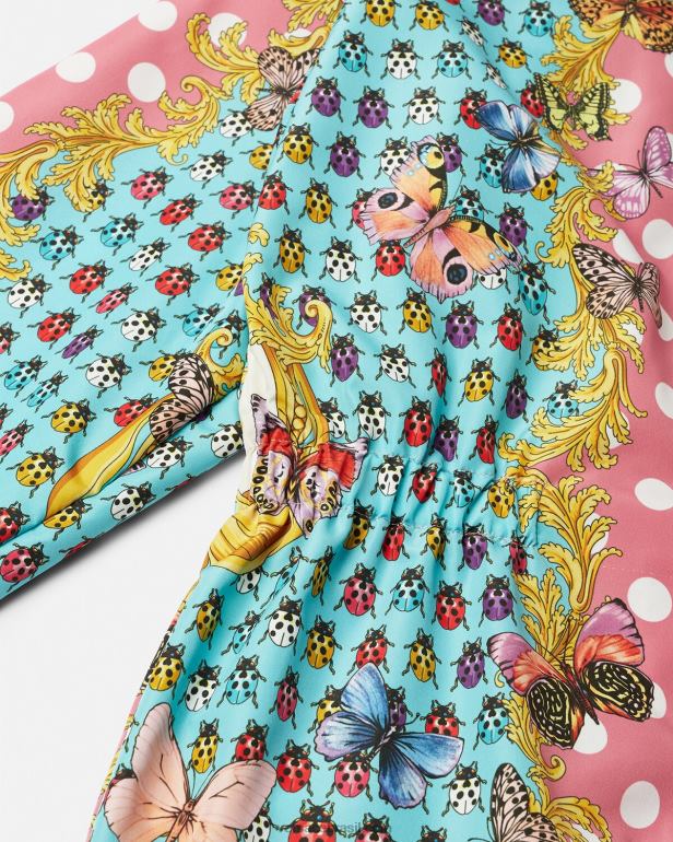 roupas P2TX1937 Versace jaqueta corta vento borboletas imprimir crianças