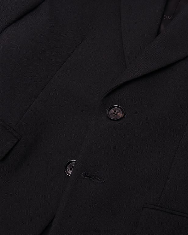 roupas P2TX2105 Versace blazer com logotipo preto crianças