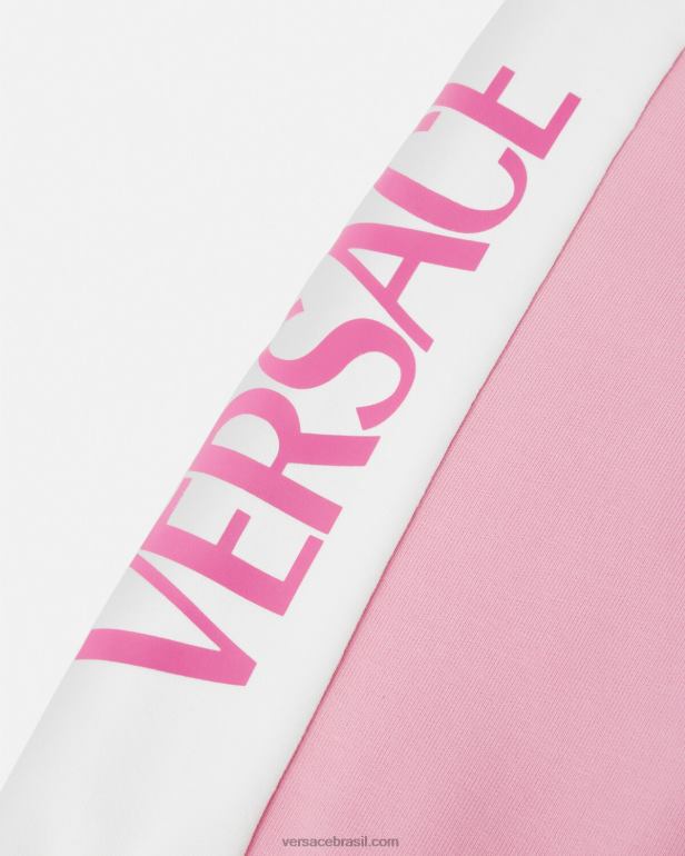 roupas P2TX1857 Versace calça de moletom com logo para bebê 6p910 crianças