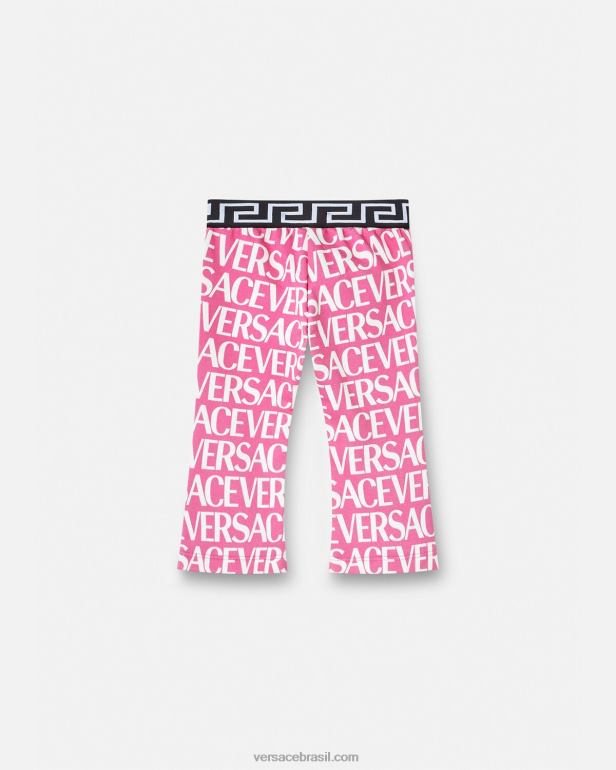roupas P2TX1873 Versace calça de moletom para bebê rosa e estampado crianças