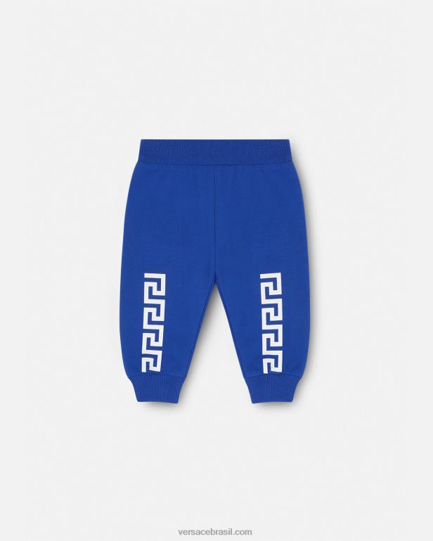 roupas P2TX1890 Versace calça greca bebê azul crianças