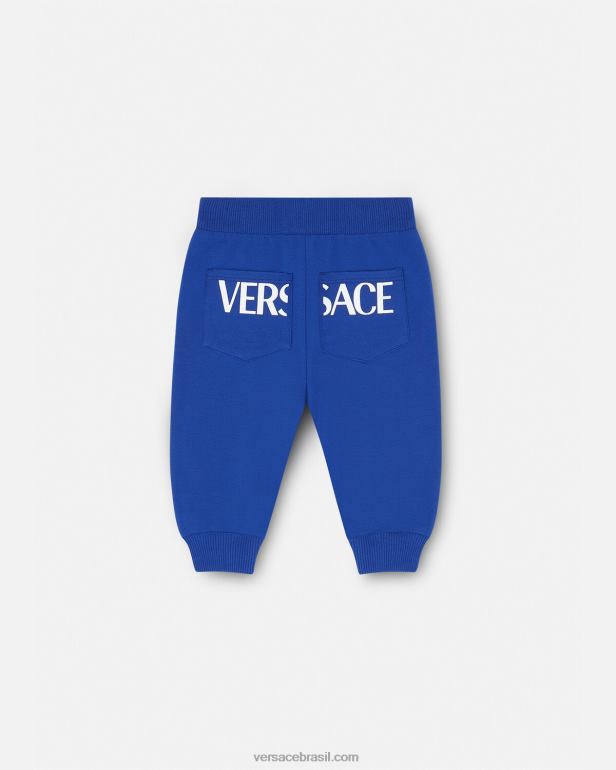 roupas P2TX1890 Versace calça greca bebê azul crianças