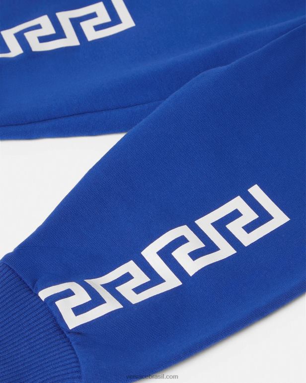 roupas P2TX1890 Versace calça greca bebê azul crianças