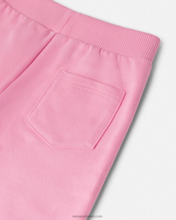 roupas P2TX1917 Versace alfinete de segurança calça de moletom para bebê rosa crianças