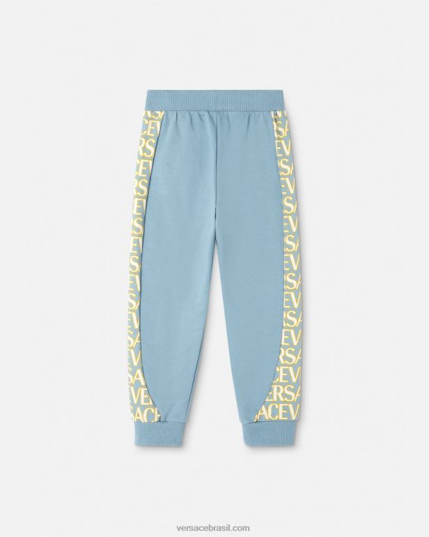 roupas P2TX2089 Versace calça de moletom azul claro crianças