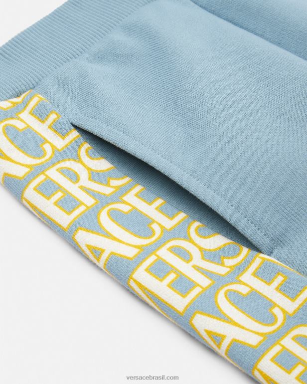 roupas P2TX2089 Versace calça de moletom azul claro crianças