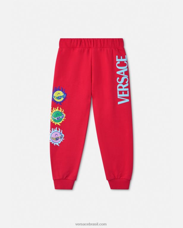 roupas P2TX2138 Versace calça medusa sunnies vermelho crianças
