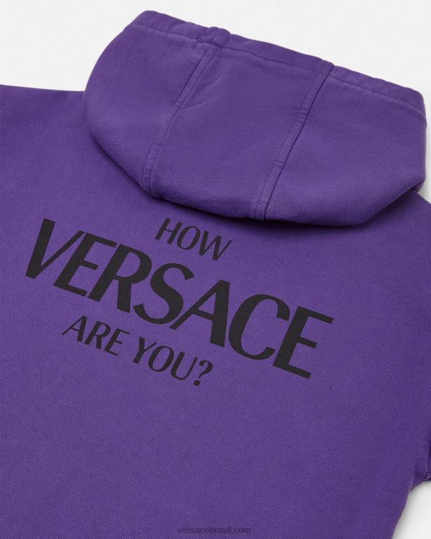 roupas P2TX2005 Versace moletom com logotipo tolet crianças