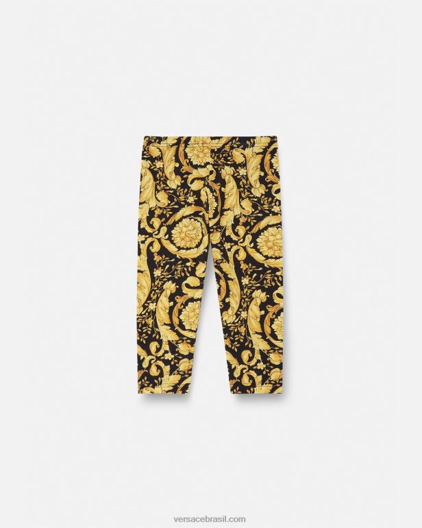 roupas P2TX1861 Versace legging barroco bebê imprimir crianças