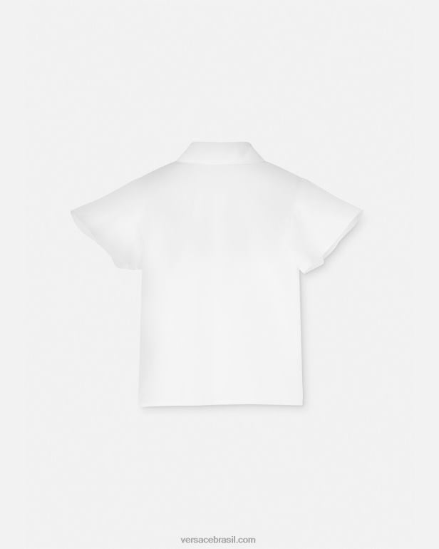 roupas P2TX1854 Versace camisa medusa bebê ouro Branco crianças