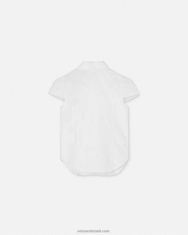 roupas P2TX1936 Versace camisa medusa manga curta ouro Branco crianças