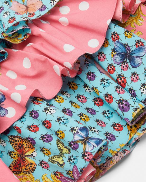 roupas P2TX1939 Versace saia de borboletas imprimir crianças