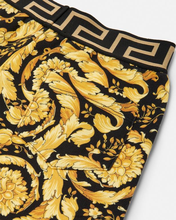 roupas P2TX1956 Versace shorts barroco imprimir crianças