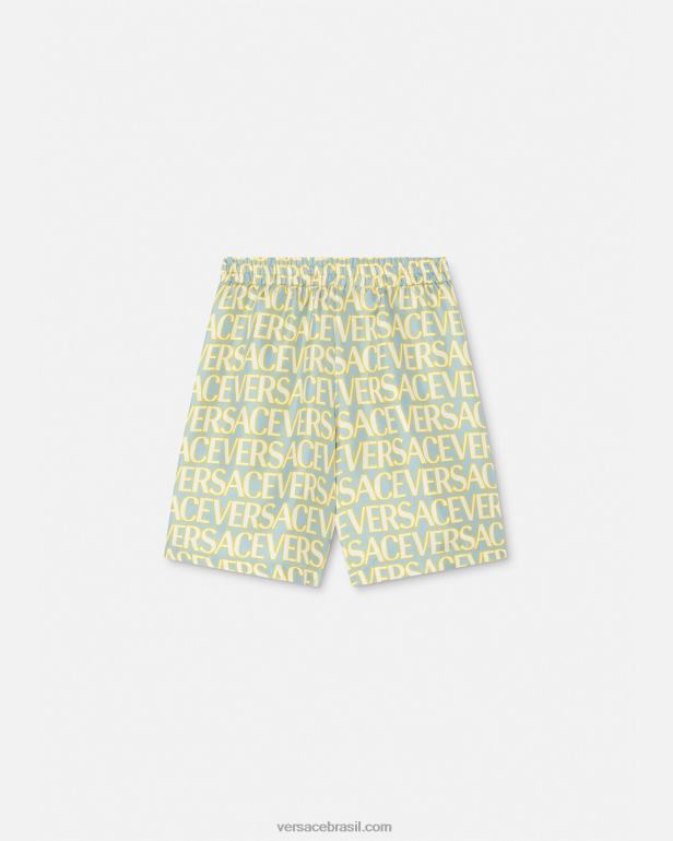 roupas P2TX2090 Versace shorts de seda imprimir crianças
