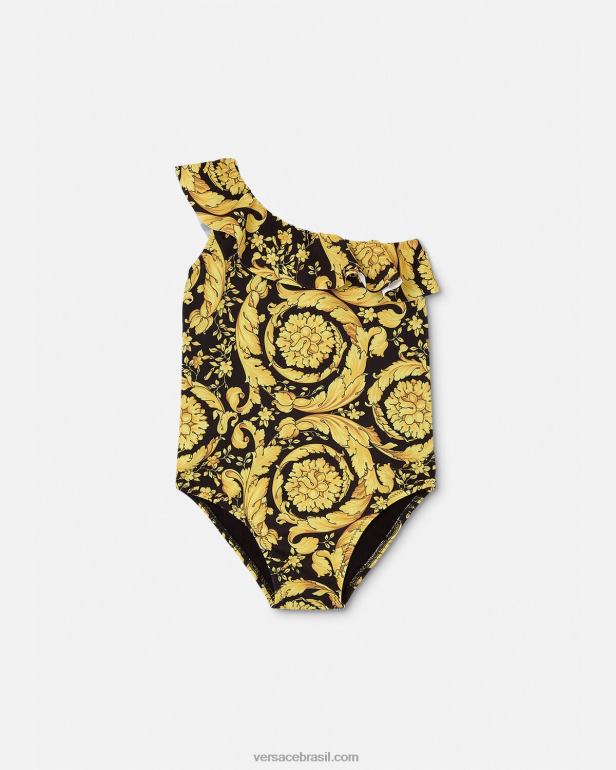 roupas P2TX1860 Versace maiô barocco bebê imprimir crianças
