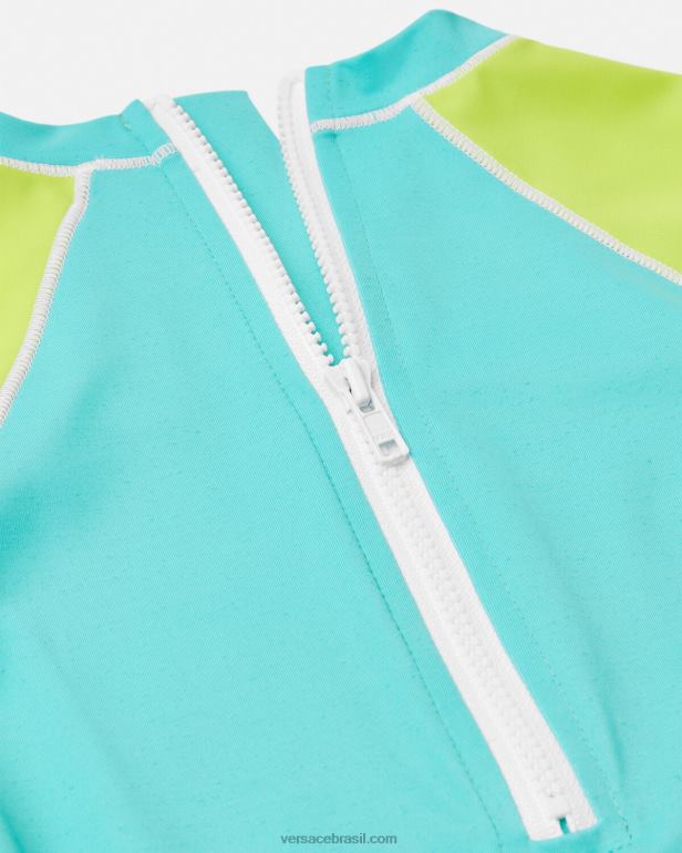 roupas P2TX1926 Versace roupa de mergulho para bebê com proteção solar multicolorido crianças