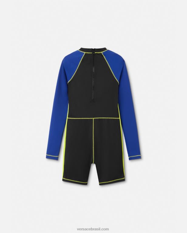 roupas P2TX2136 Versace roupa de mergulho com proteção solar multicolorido crianças
