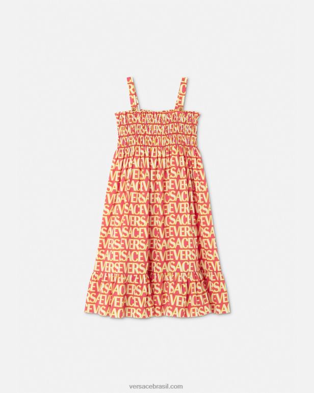 roupas P2TX1950 Versace vestido todo imprimir crianças