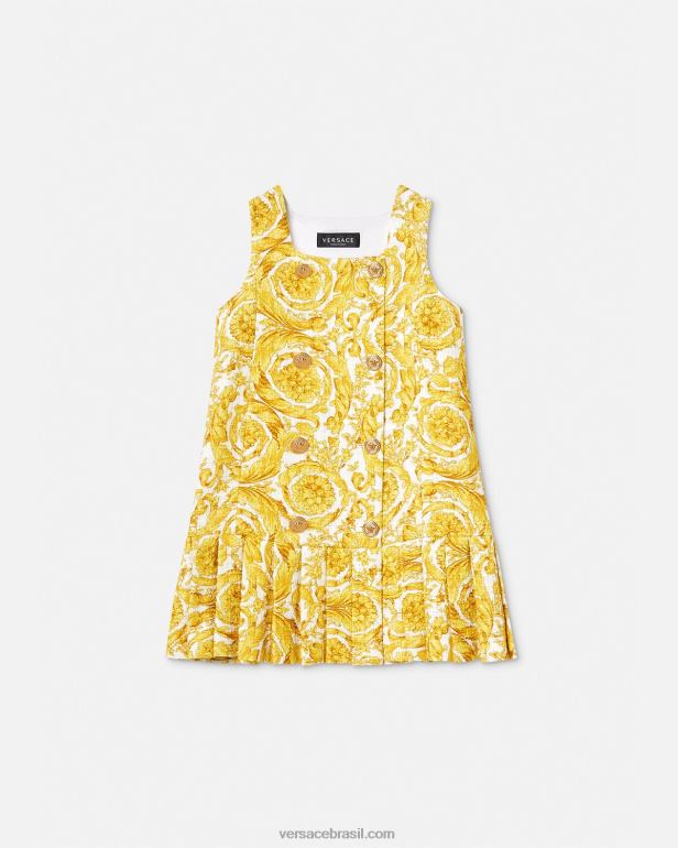 roupas P2TX1981 Versace vestido medusa barocco imprimir crianças