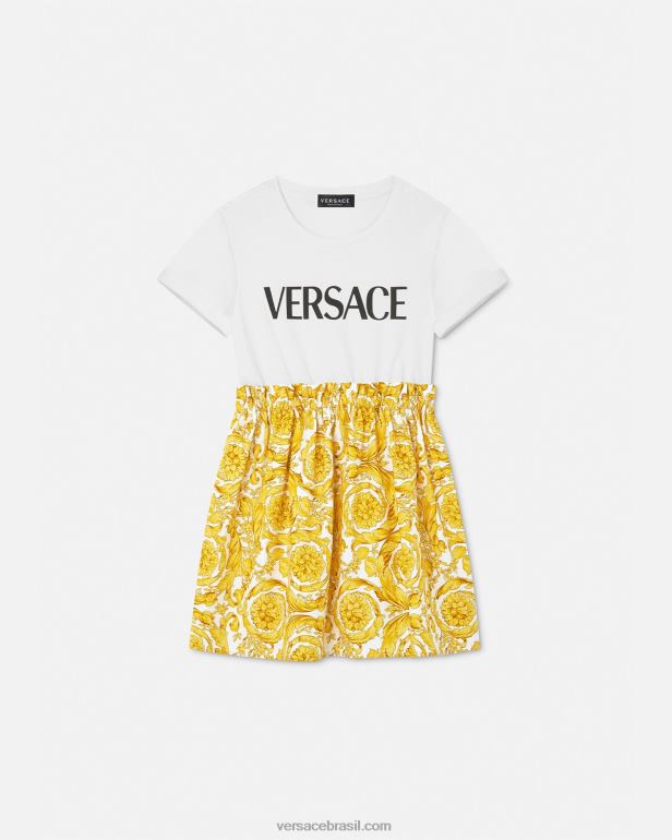 roupas P2TX1984 Versace vestido camiseta barroco imprimir crianças