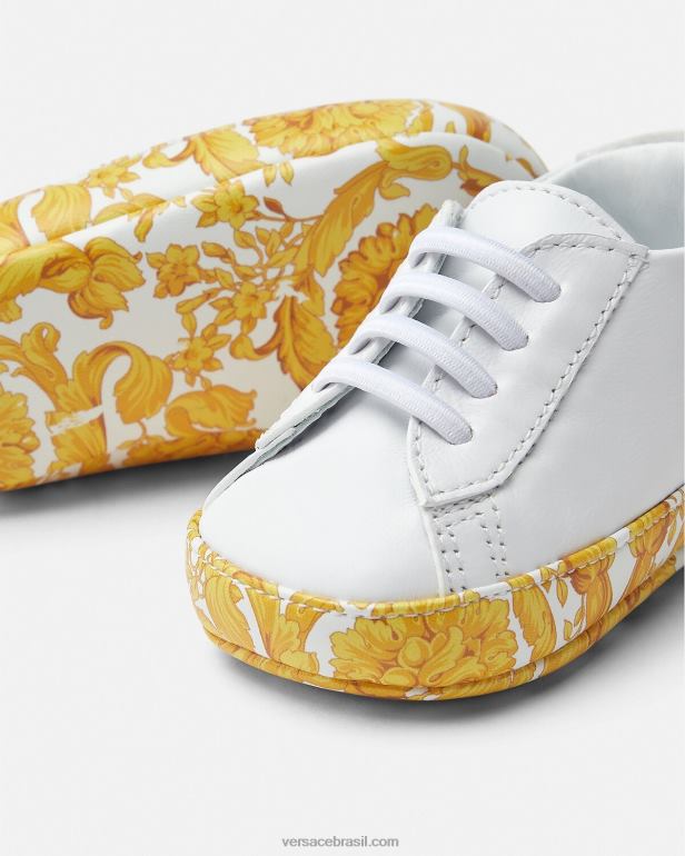 sapato P2TX1837 Versace sapato barroco para bebe imprimir crianças