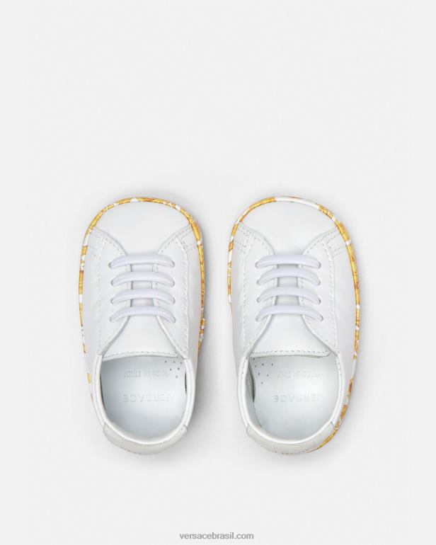 sapato P2TX1837 Versace sapato barroco para bebe imprimir crianças