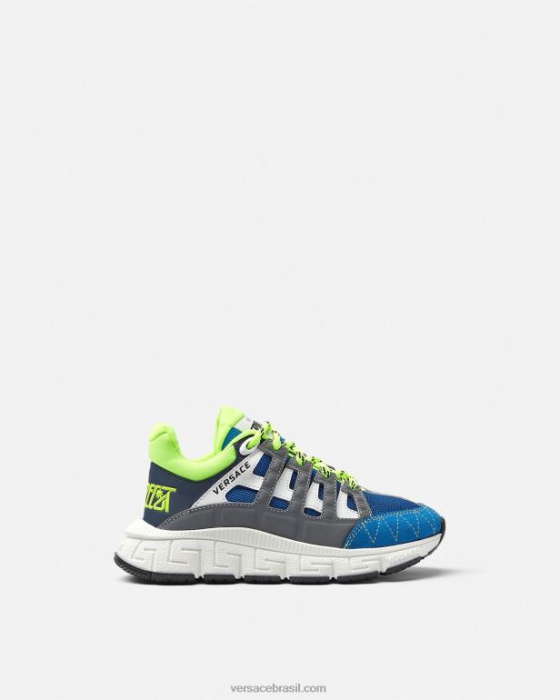 sapato P2TX2046 Versace tênis trigreca multicolorido crianças