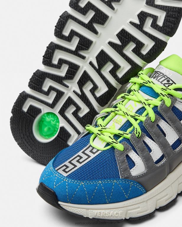 sapato P2TX2046 Versace tênis trigreca multicolorido crianças