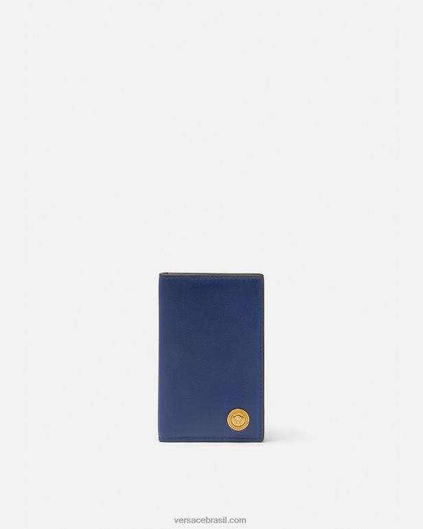 acessórios P2TX1633 Versace porta cartão medusa biggie azul homens