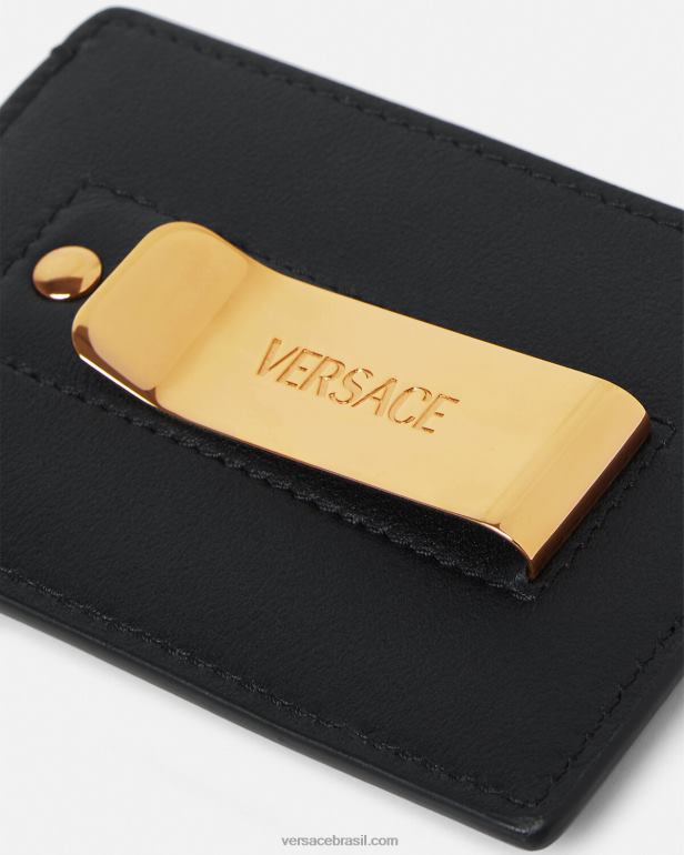 acessórios P2TX1638 Versace porta cartão medusa preto homens