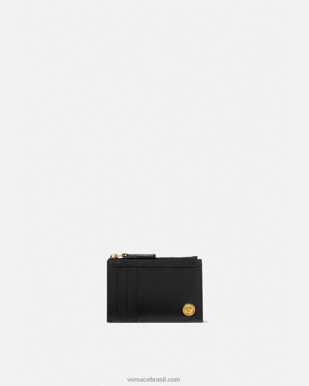 acessórios P2TX1639 Versace porta cartão medusa preto homens