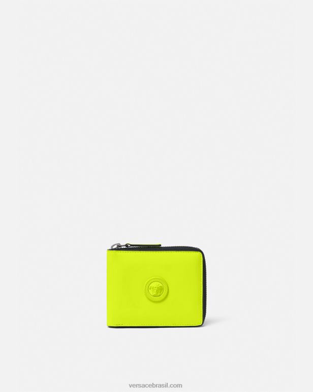 acessórios P2TX1641 Versace carteira bifold medusa biggie amarelo homens