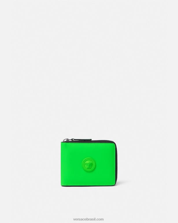 acessórios P2TX1642 Versace carteira bifold medusa biggie verde homens