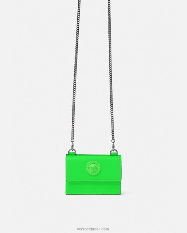 acessórios P2TX1644 Versace porta cartão medusa biggie verde homens