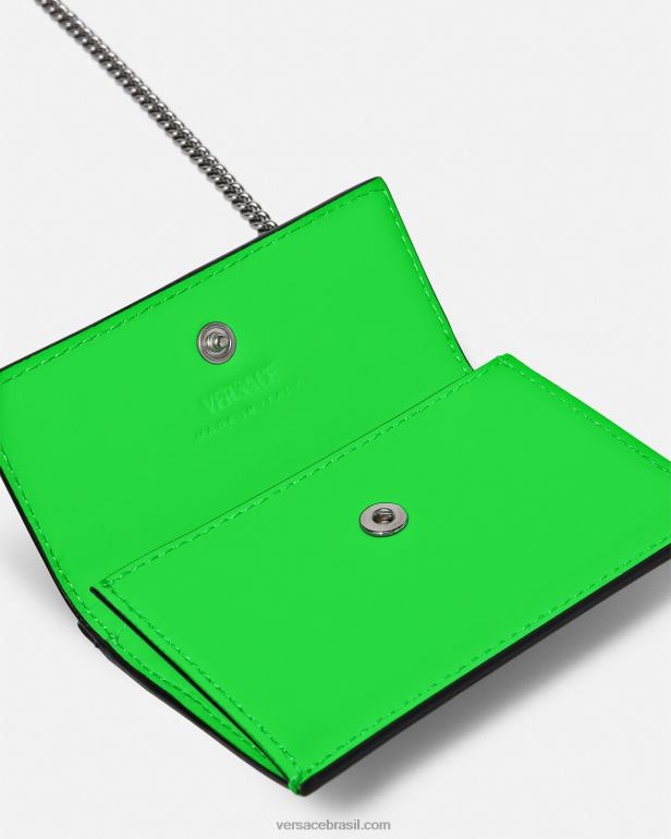 acessórios P2TX1644 Versace porta cartão medusa biggie verde homens