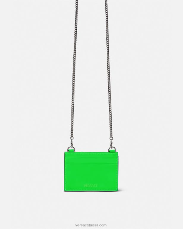 acessórios P2TX1644 Versace porta cartão medusa biggie verde homens